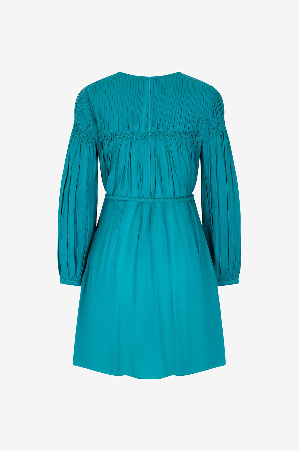 Minikleid aus Baumwollmix mit Biesen Adeliani