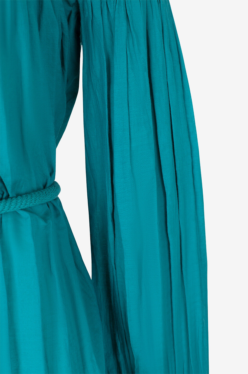 Minikleid aus Baumwollmix mit Biesen Adeliani