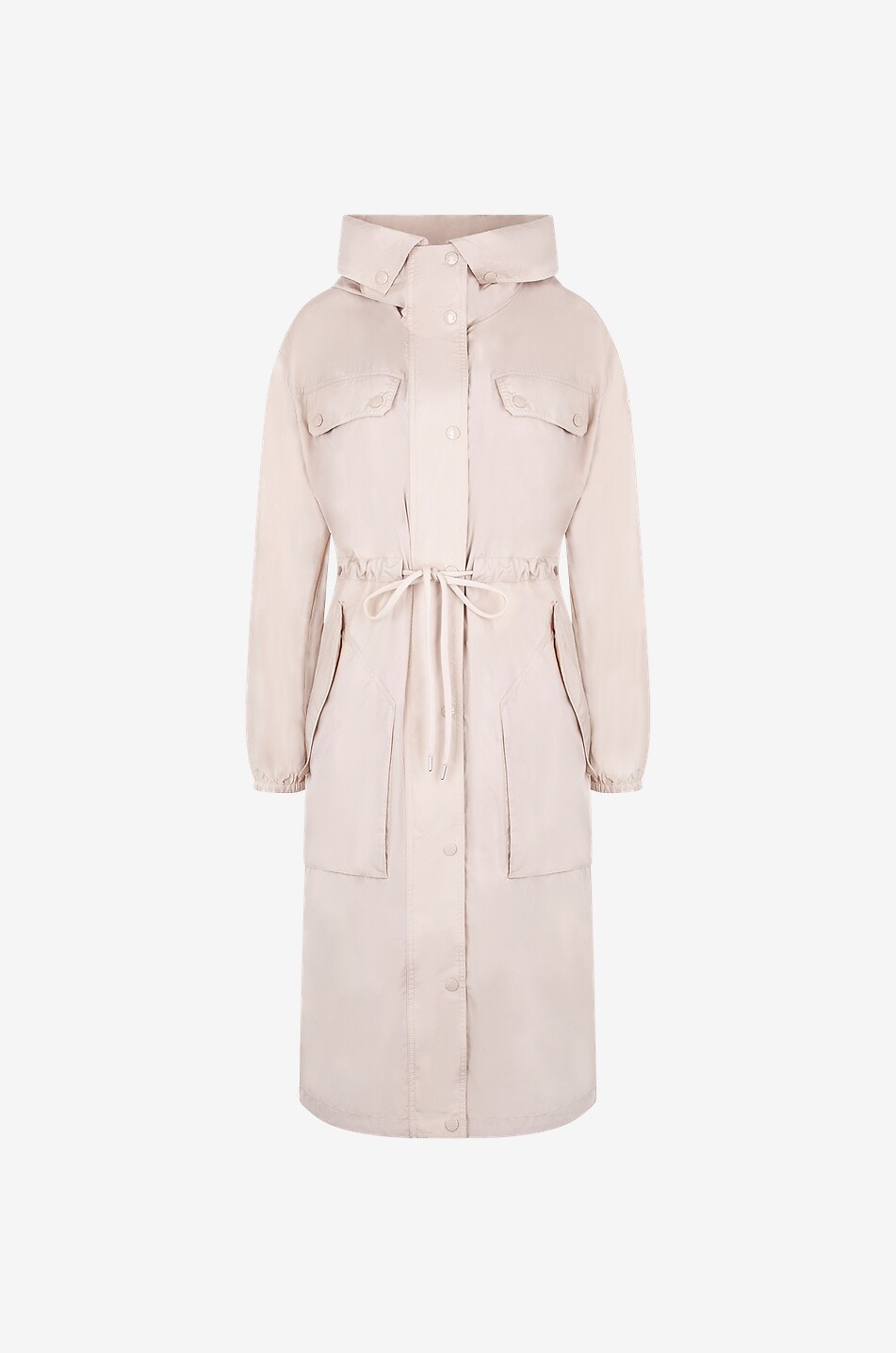 Langer leichter Taft-Parka Mantio