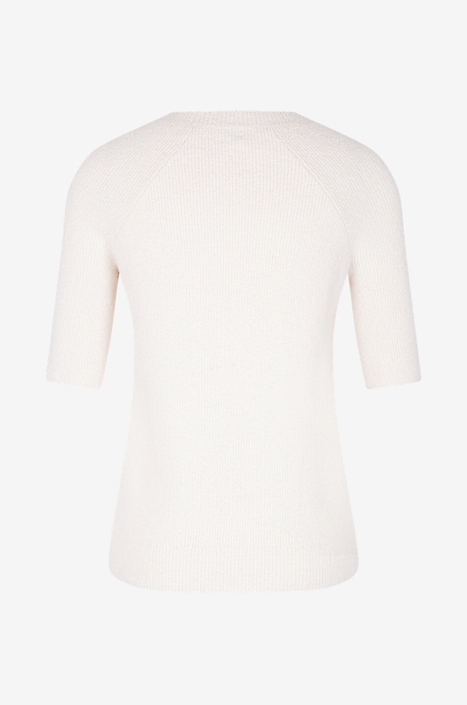 TOTEME Pull à manches raglan courtes en maille éponge Femme BLANC 2