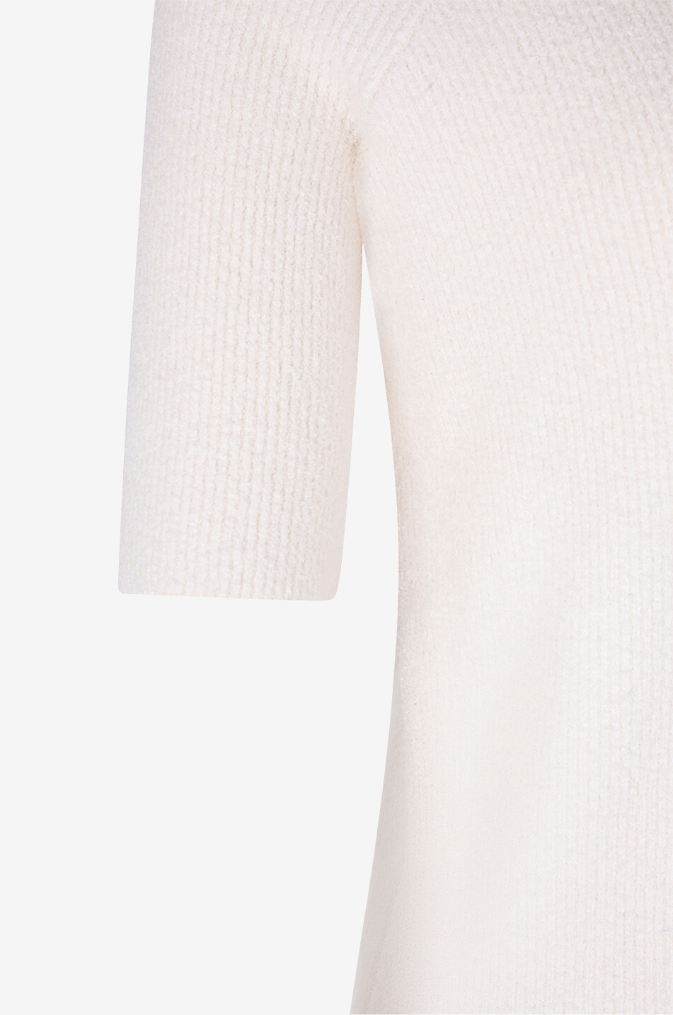 TOTEME Pull à manches raglan courtes en maille éponge Femme BLANC 3