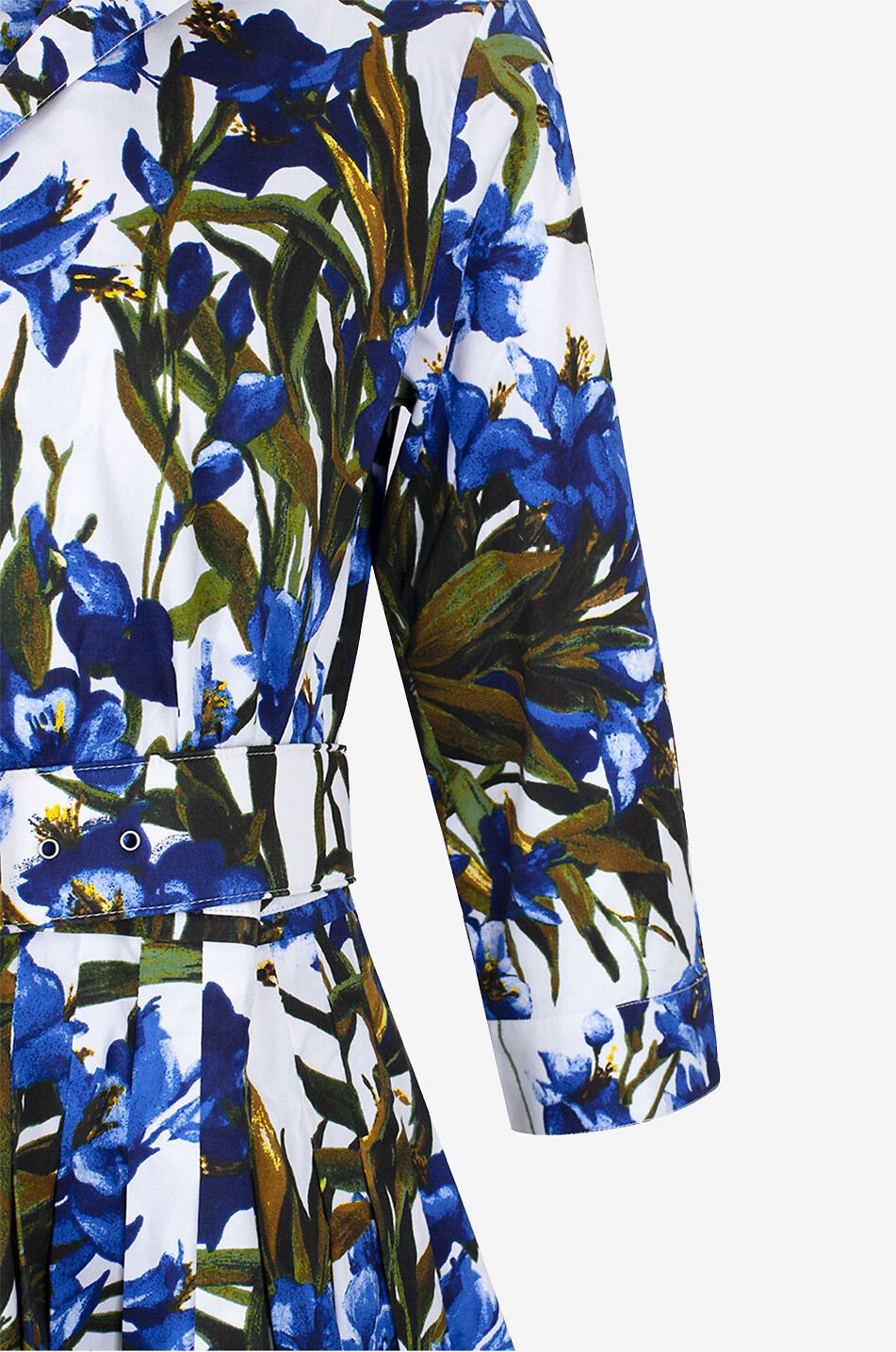 Robe chemise midi en popeline Audrey #2 Paper Flower