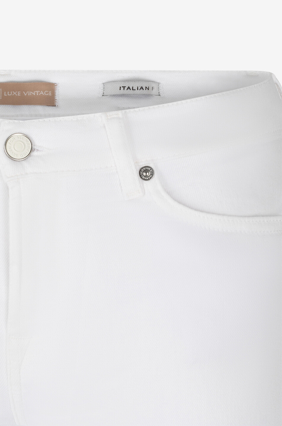 7 FOR ALL MANKIND Jean slim en coton et lyocell Roxanne Ankle Femme BLANC 3