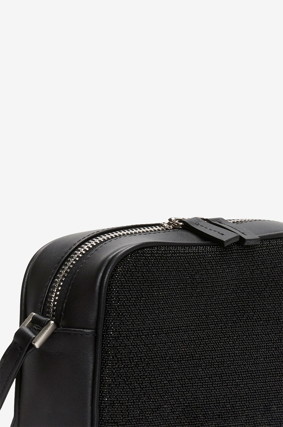 FABIANA FILIPPI Mini-Kameratasche aus Leder mit Perlen Damen SCHWARZ 6