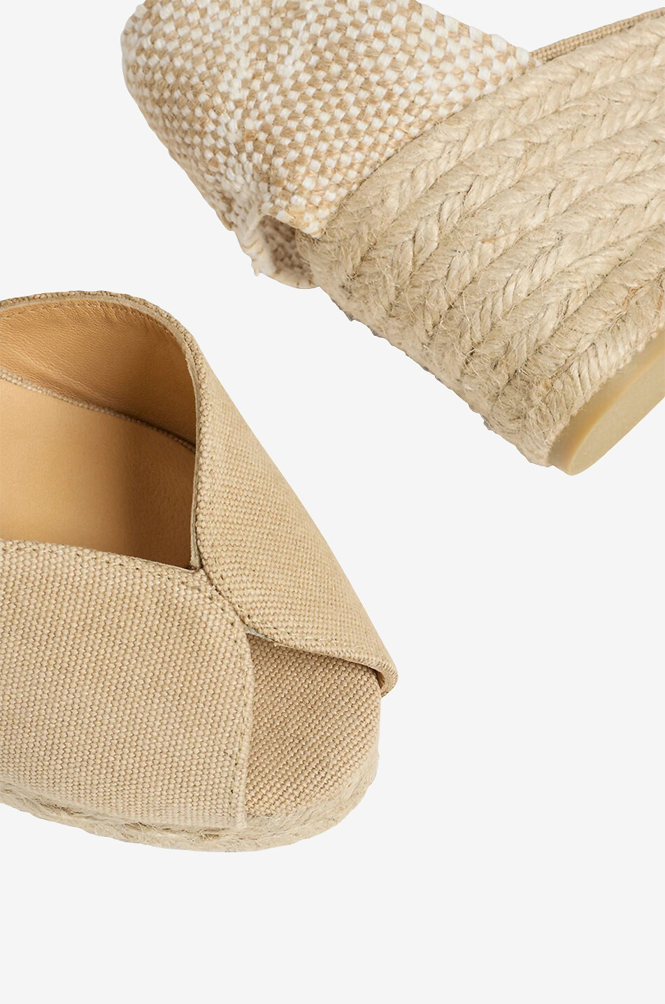 Espadrilles mit Keilabsatz aus Baumwolle Bianca