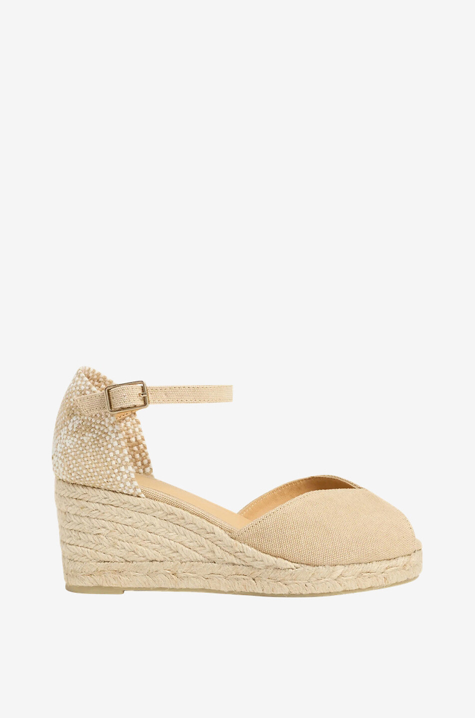 Epadrilles compensées en coton Bianca