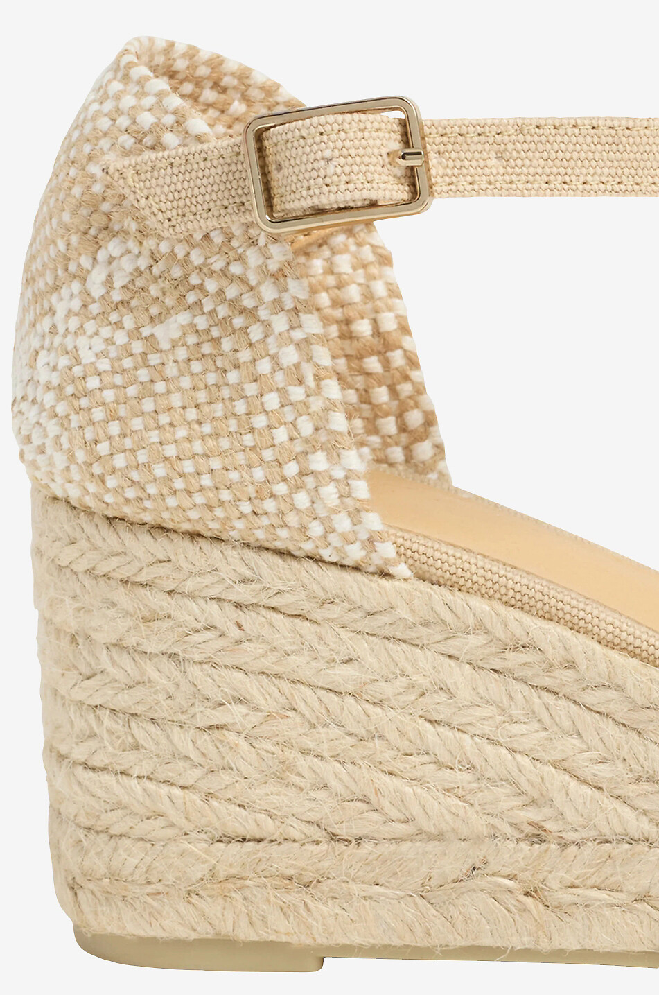 Espadrilles mit Keilabsatz aus Baumwolle Bianca