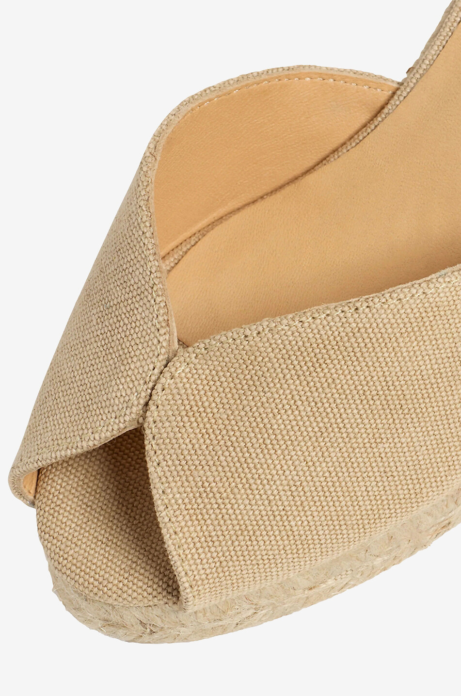Espadrilles mit Keilabsatz aus Baumwolle Bianca