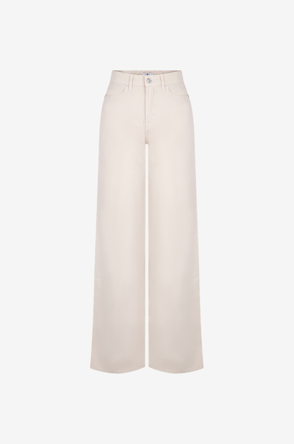 Lotta cotton and linen wide-leg jeans
