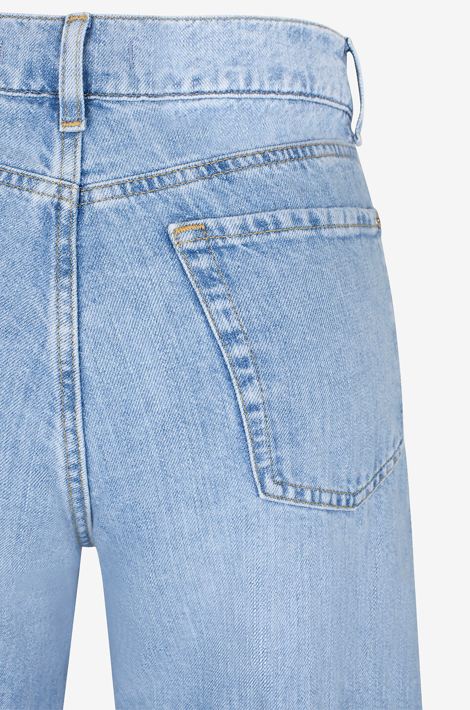 7 FOR ALL MANKIND Jeans mit weitem Bein aus Baumwolle und Leinen Lotta Light Blue Damen HELLBLAU 3