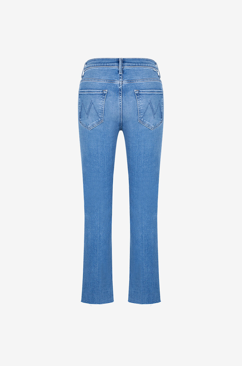 MOTHER Verkürzte Bootcut-Jeans aus Baumwolle und Modal The Insider Crop Step Fray Damen BLAU 2
