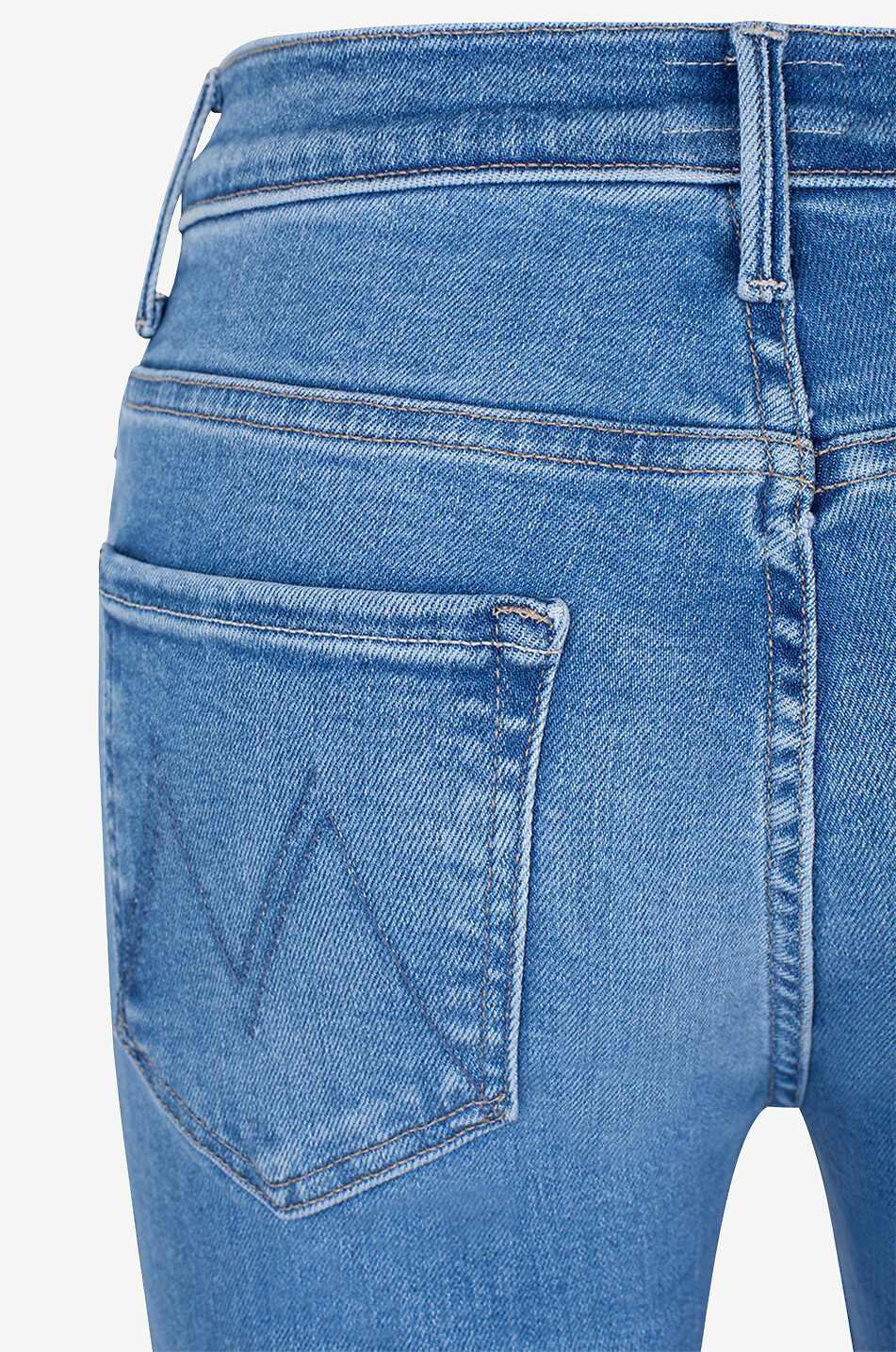 MOTHER Verkürzte Bootcut-Jeans aus Baumwolle und Modal The Insider Crop Step Fray Damen BLAU 3