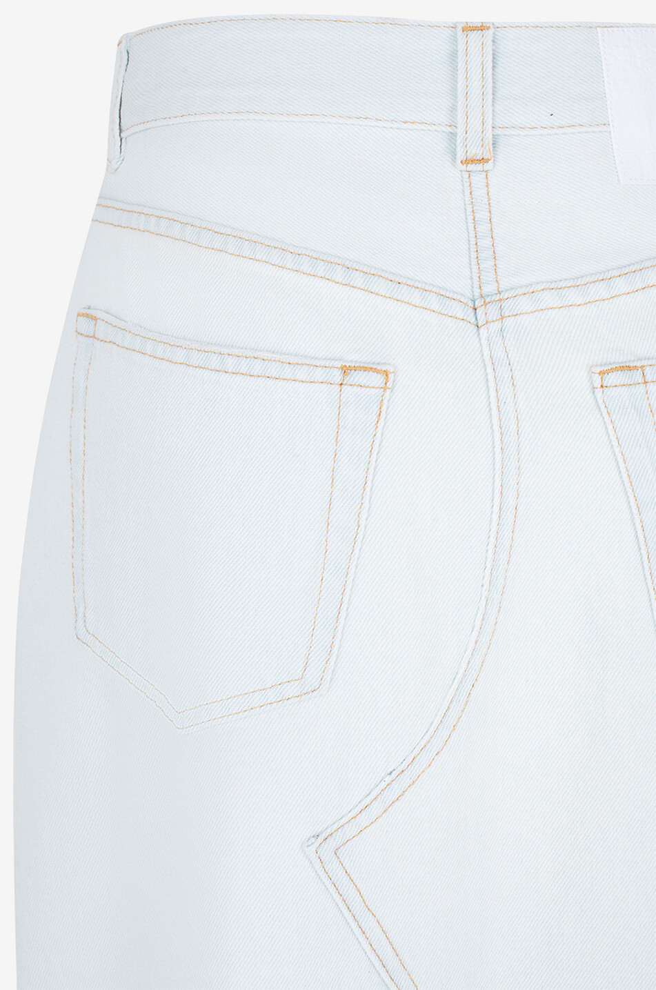 MM6 Langer heller Jeansrock mit Rissen Damen HELLBLAU 3