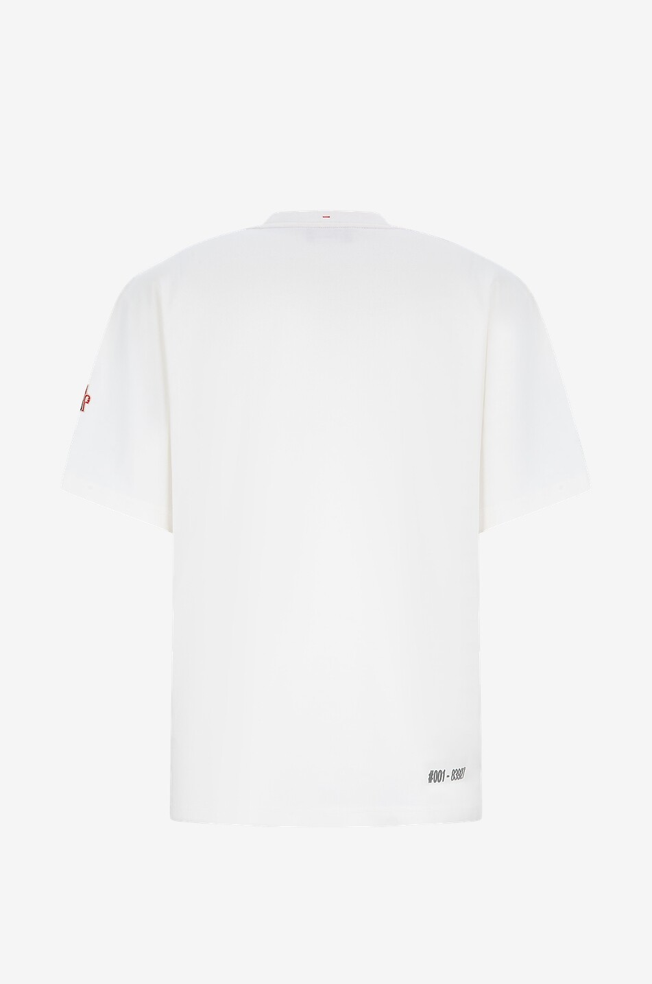 MONCLER GRENOBLE T-shirt épais à manches courtes motif logo Homme BLANC CASSE 2