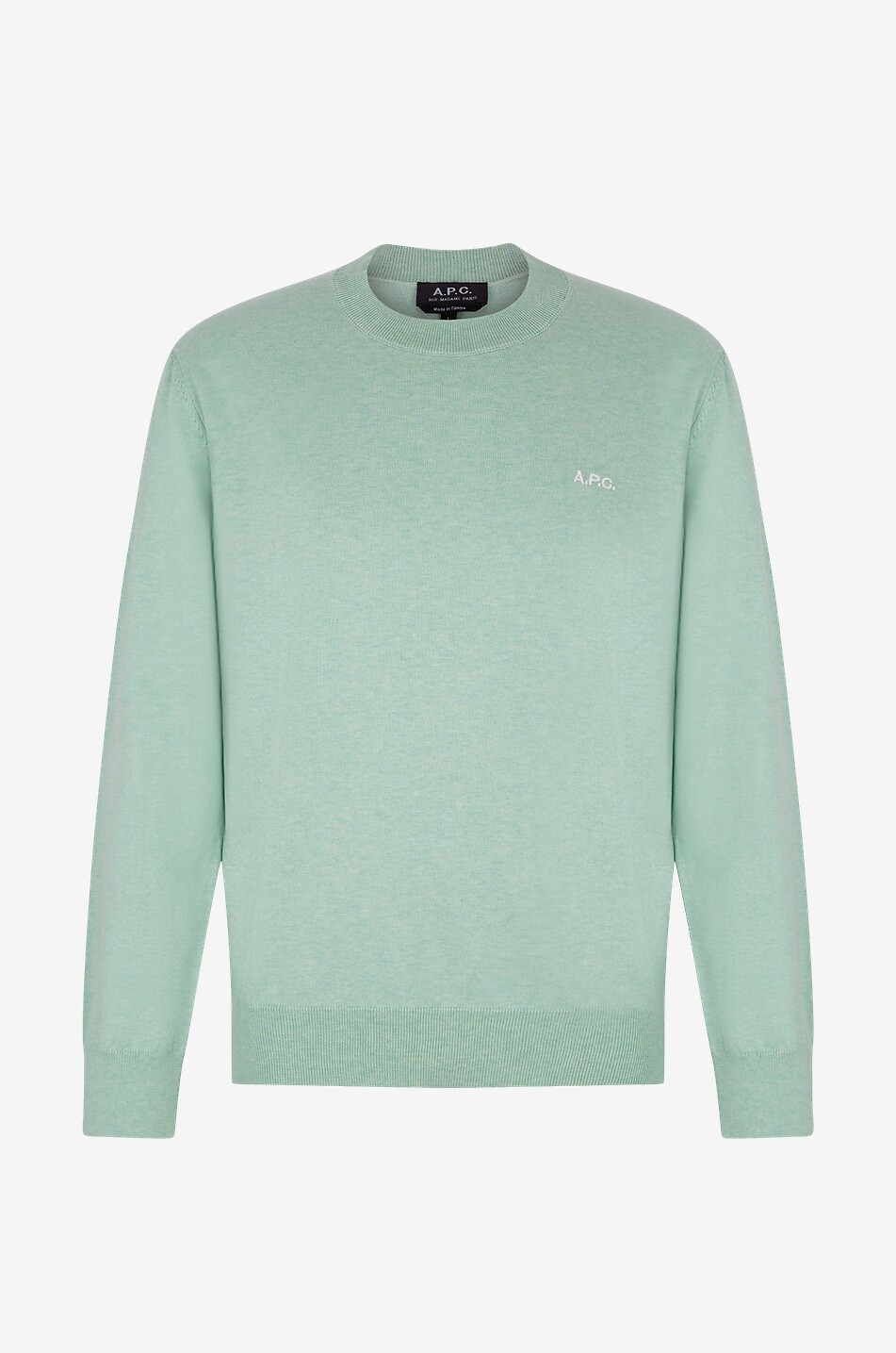 A.P.C. Melville crewneck cotton sweatshirt Men LIGHT GREEN 1