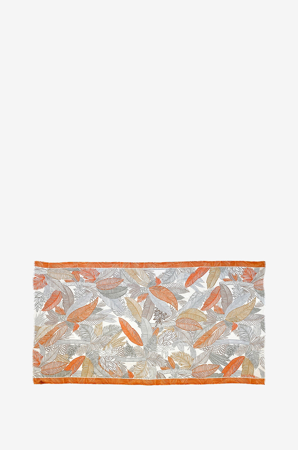 GAYNOR Ioana leave printed shawl Women ORANGE 2