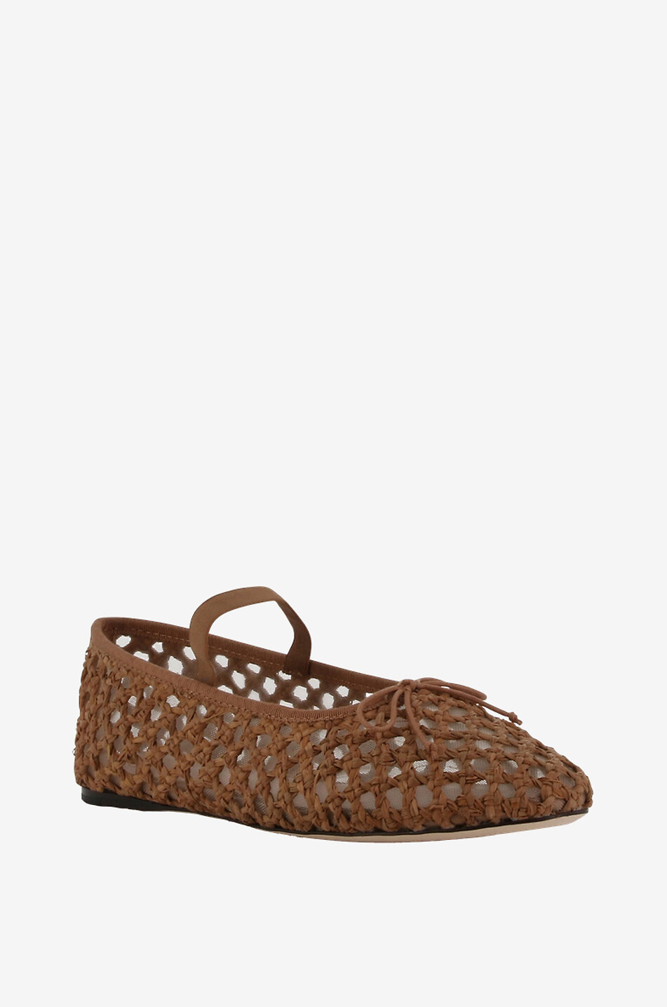 LOEFFLER RANDALL Häkel-Ballerinas aus Bast Leonie Damen BRAUN 1