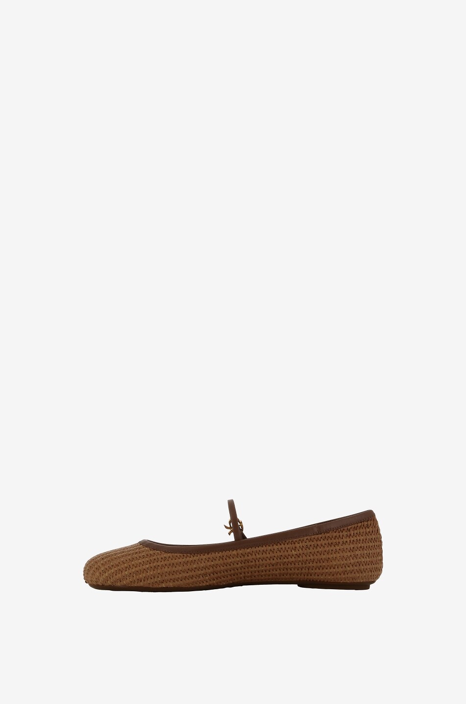 Carla strappy raffia ballet flats