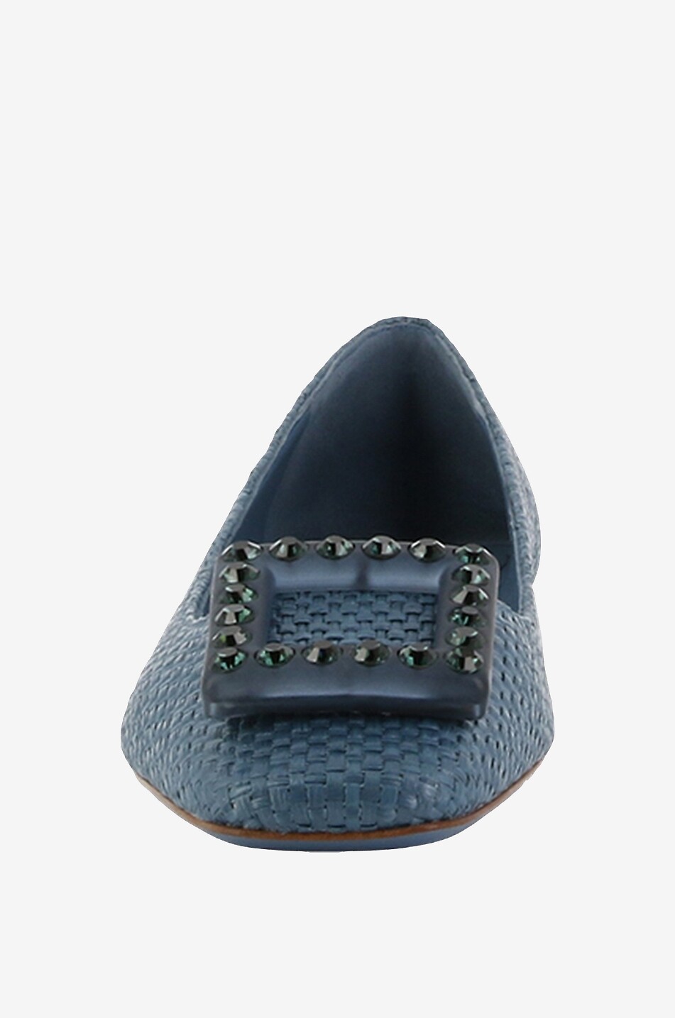 Ballerines en raphia et cristaux Boyn