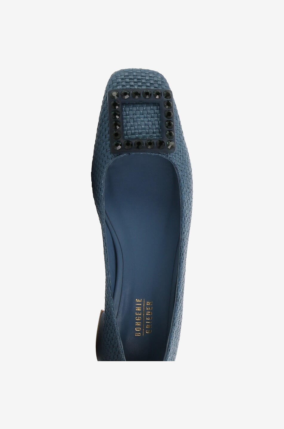 Ballerines en raphia et cristaux Boyn