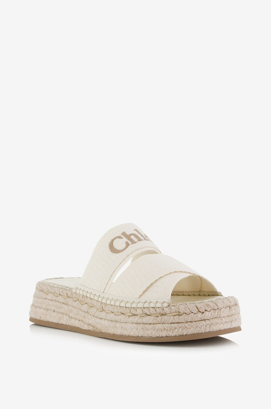Woody platform espadrille slides