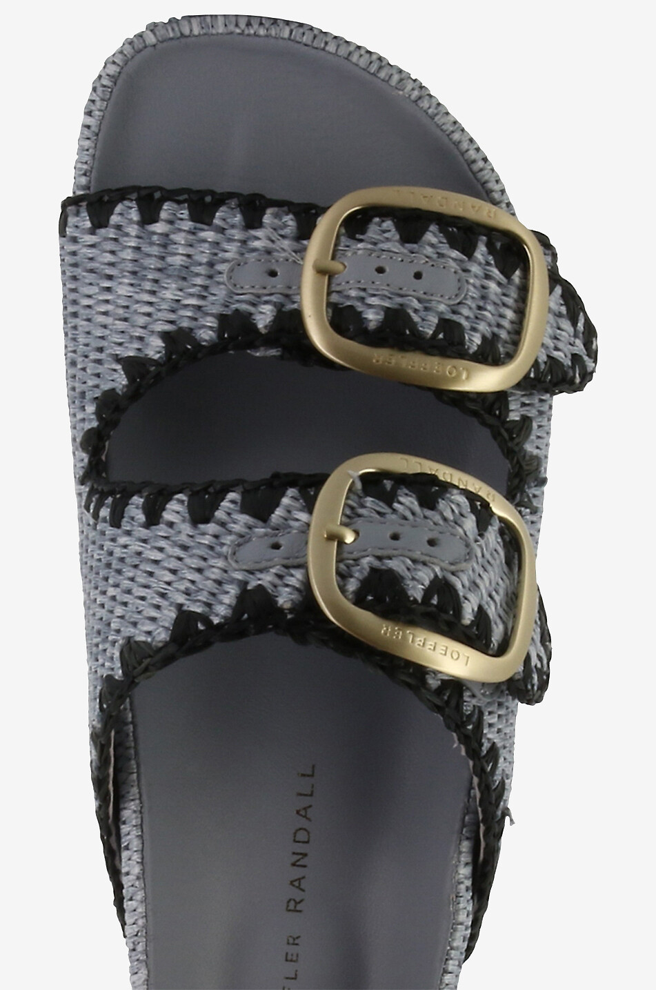 LOEFFLER RANDALL Plateau-Utility-Sandalen aus Bast Theo Damen HELLBLAU 5