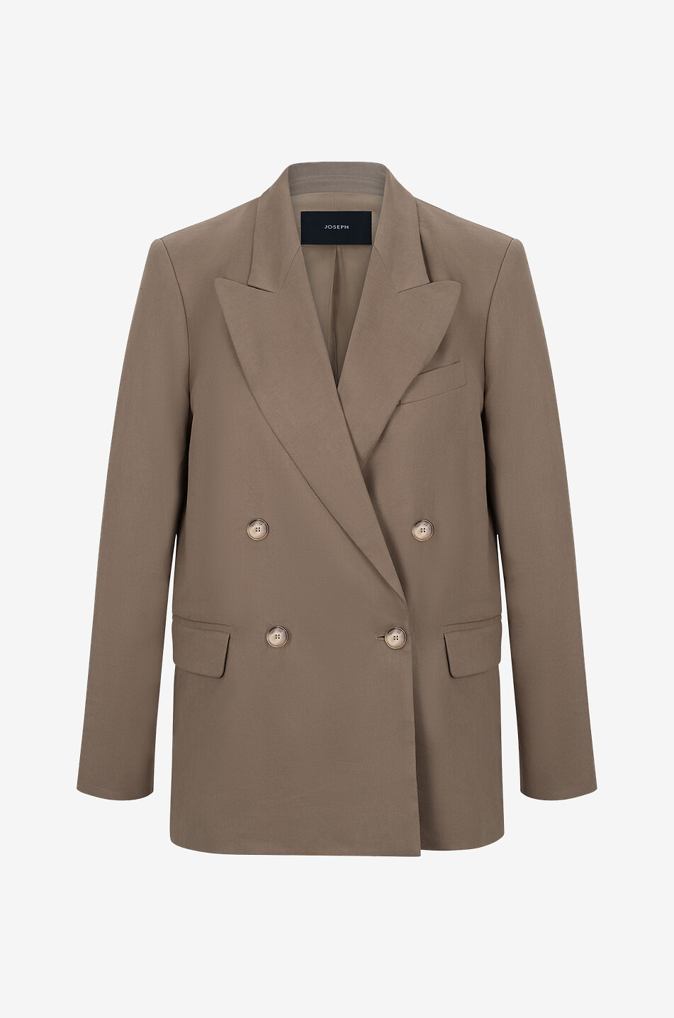 Zweireihiger Oversize-Blazer aus Leinen und Baumwolle Jaden