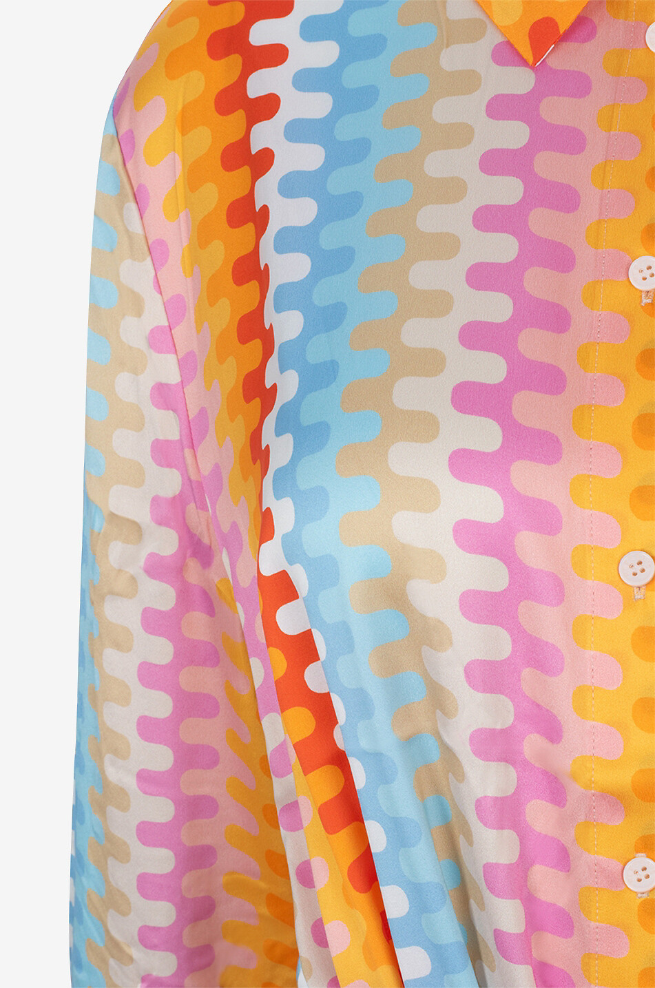 HERZEN'S ANGELEGENHE Midihemdkleid aus Seide mit Wellenmotiv Damen BUNT 3