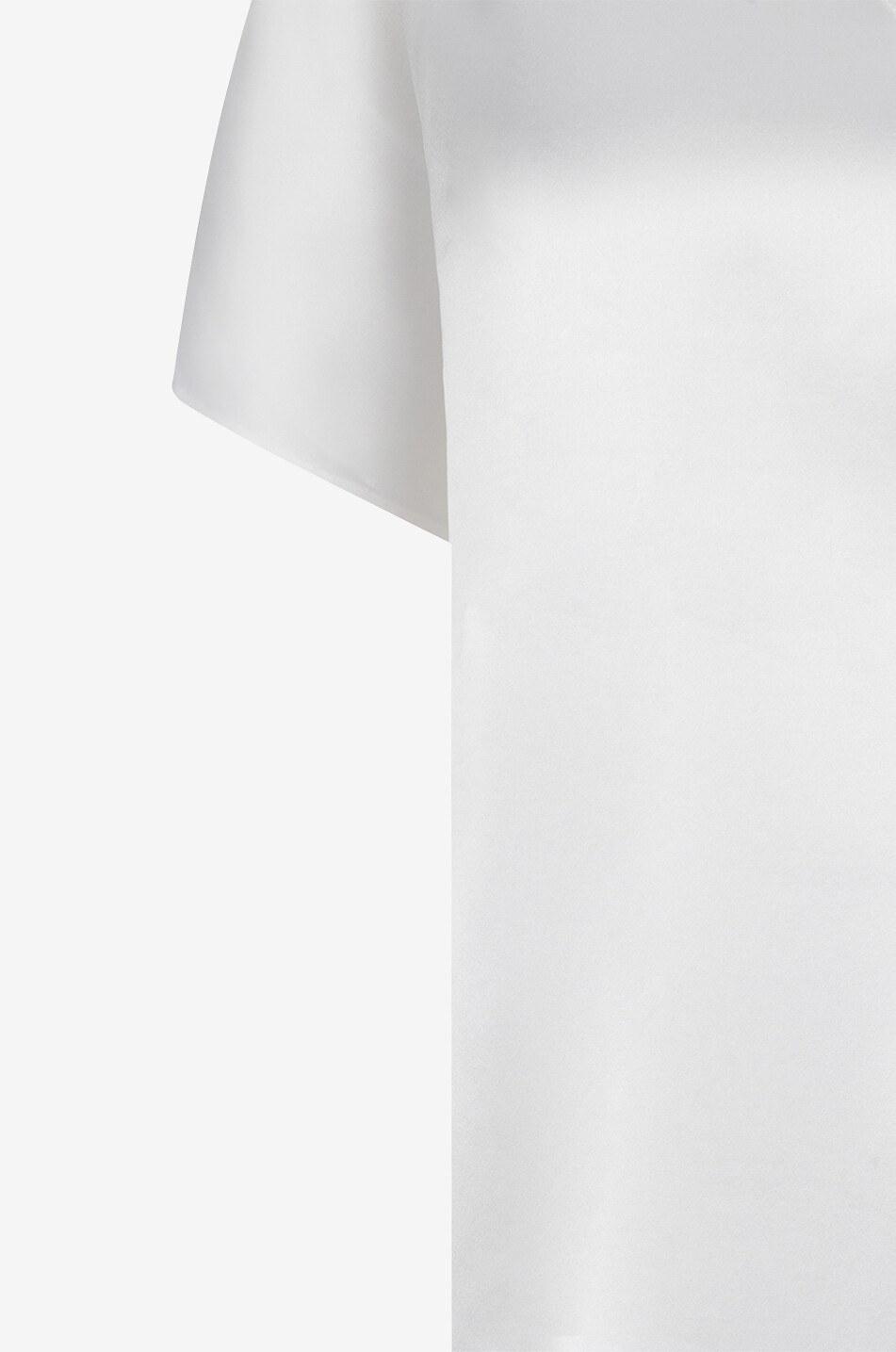 HERZEN'S ANGELEGENHEIT Top à manches courtes et col V en soie Femme BLANC 3