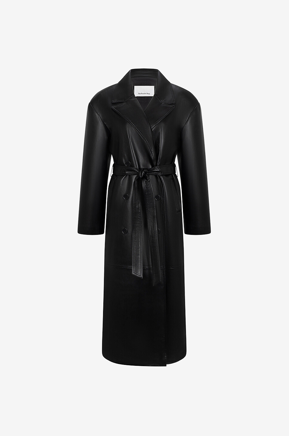 THE FRANKIE SHOP Langer Trenchcoat Tina Damen SCHWARZ 1