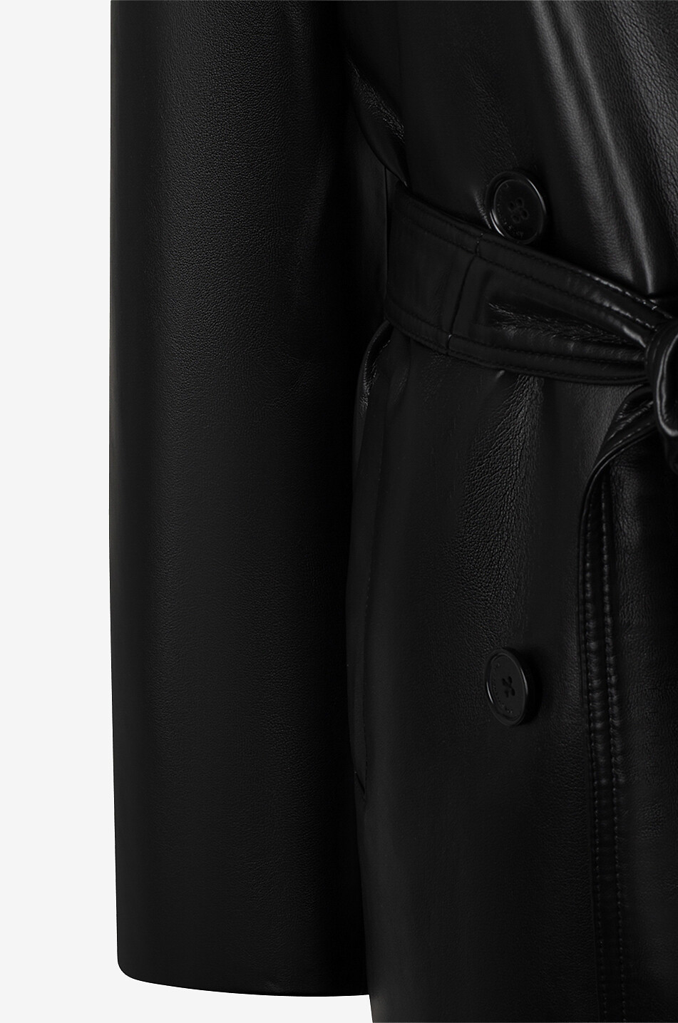 THE FRANKIE SHOP Langer Trenchcoat Tina Damen SCHWARZ 4