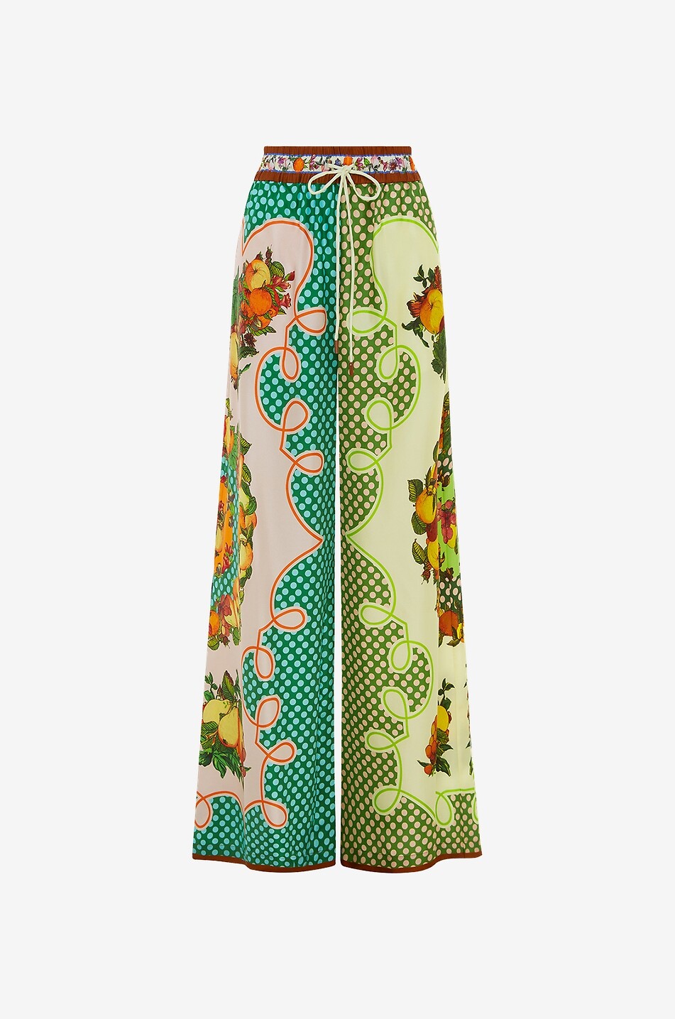 ALEMAIS Seidenhose mit weitem Bein Lemonis Damen BUNT 1
