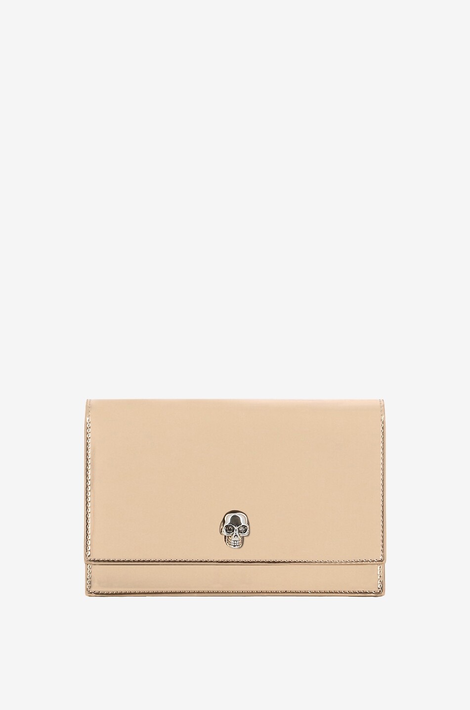 Skull Small mirror effect shoulder bag