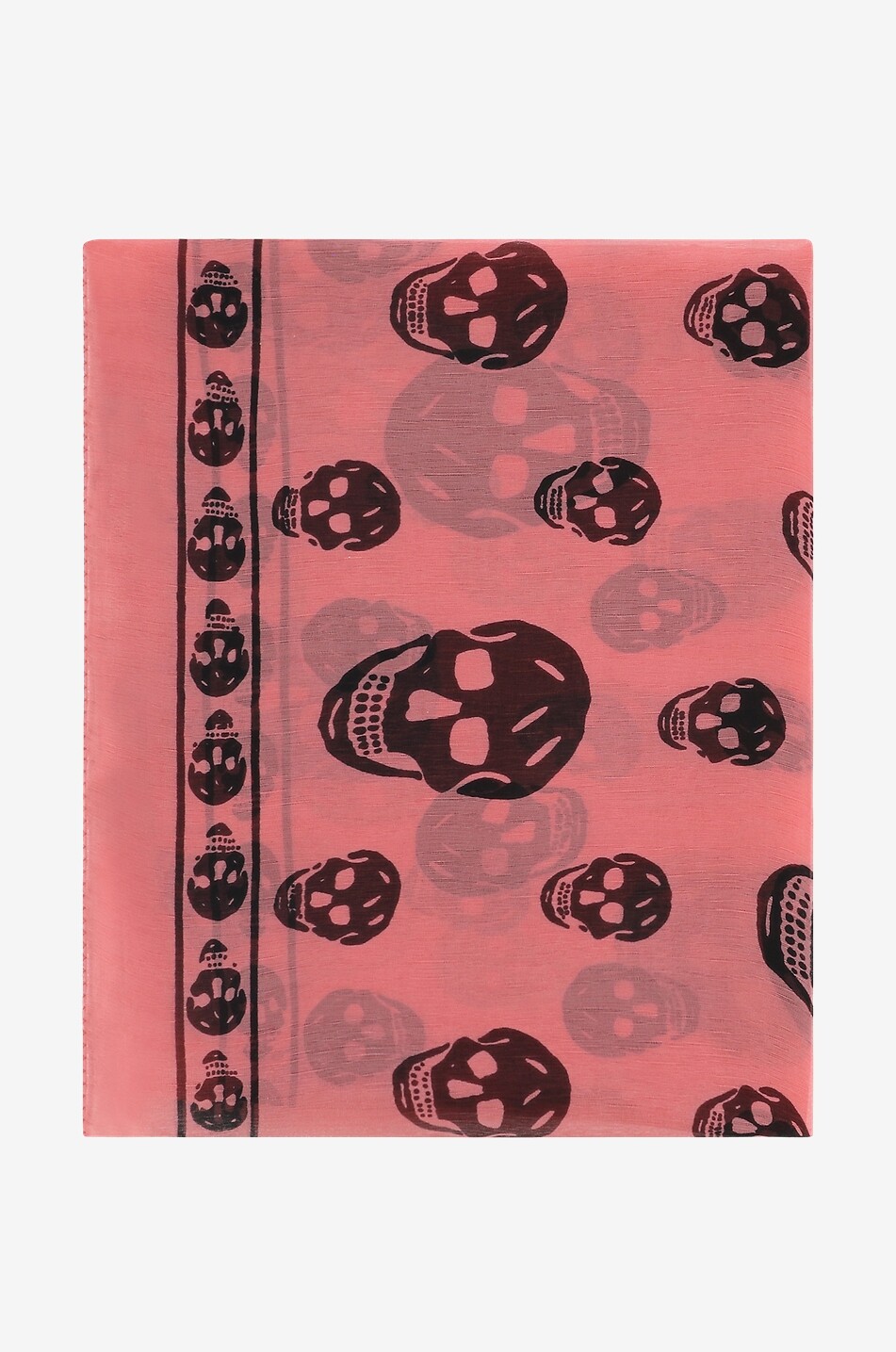 Foulard en mousseline de soie Skull