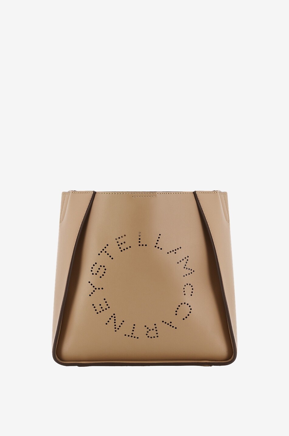 STELLA McCARTNEY Umhängetasche aus Kunstleder Stella Logo Mini Damen MITTELBRAUN 1