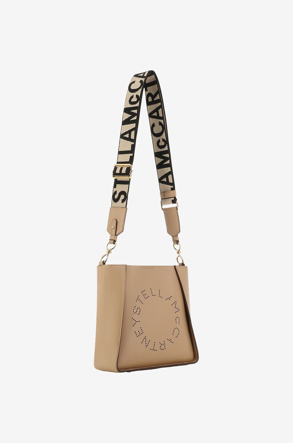 STELLA McCARTNEY Umhängetasche aus Kunstleder Stella Logo Mini Damen MITTELBRAUN 2