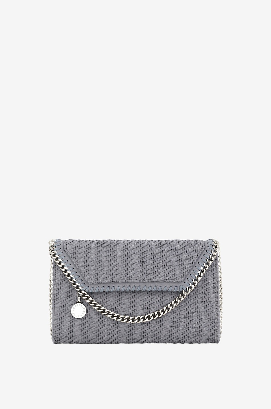 Falabella woven vegan chain wallet bag