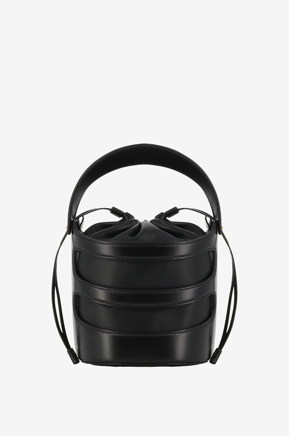 ALEXANDER McQUEEN Bucket-Tasche aus Leder The Rise Damen SCHWARZ 3