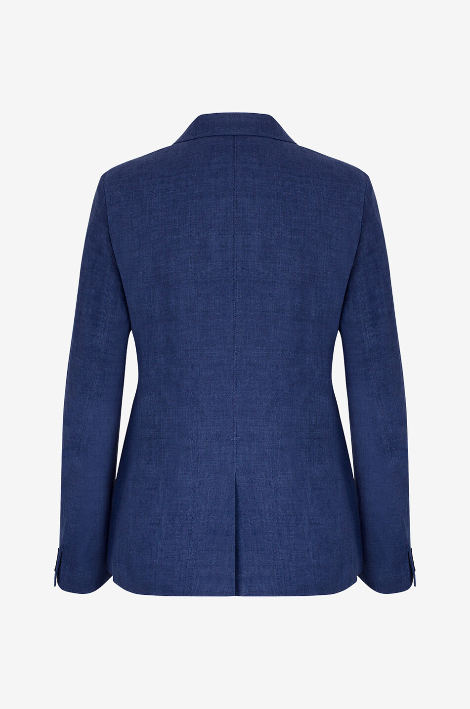 WEEKEND MAX MARA Blazer à boutonnage simple en lin Nalut Femme BLEU FONCE 2