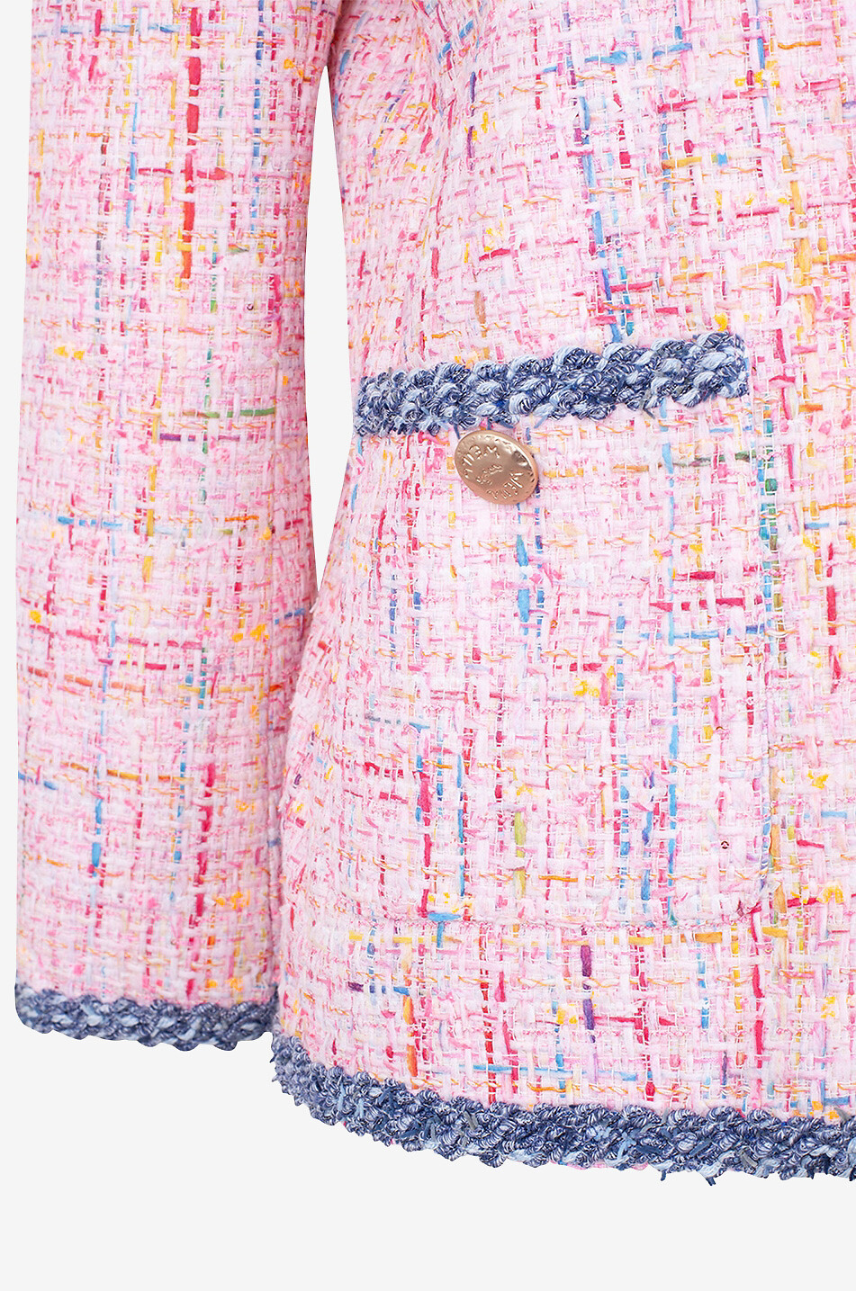 WEILL Veste en tweed à galon effet jean Cindya Femme ROSE CLAIR 7