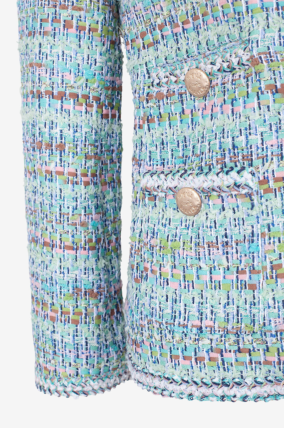 WEILL Tweedjacke Chanis Multico Pastel Damen HELLBLAU 9