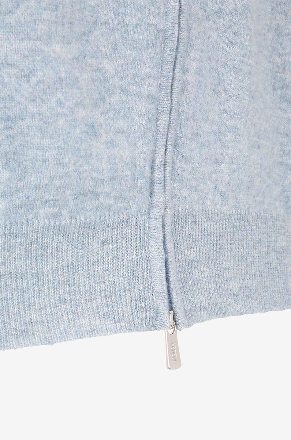 Cardigan zippé à col montant en cachemire et lin Favonio