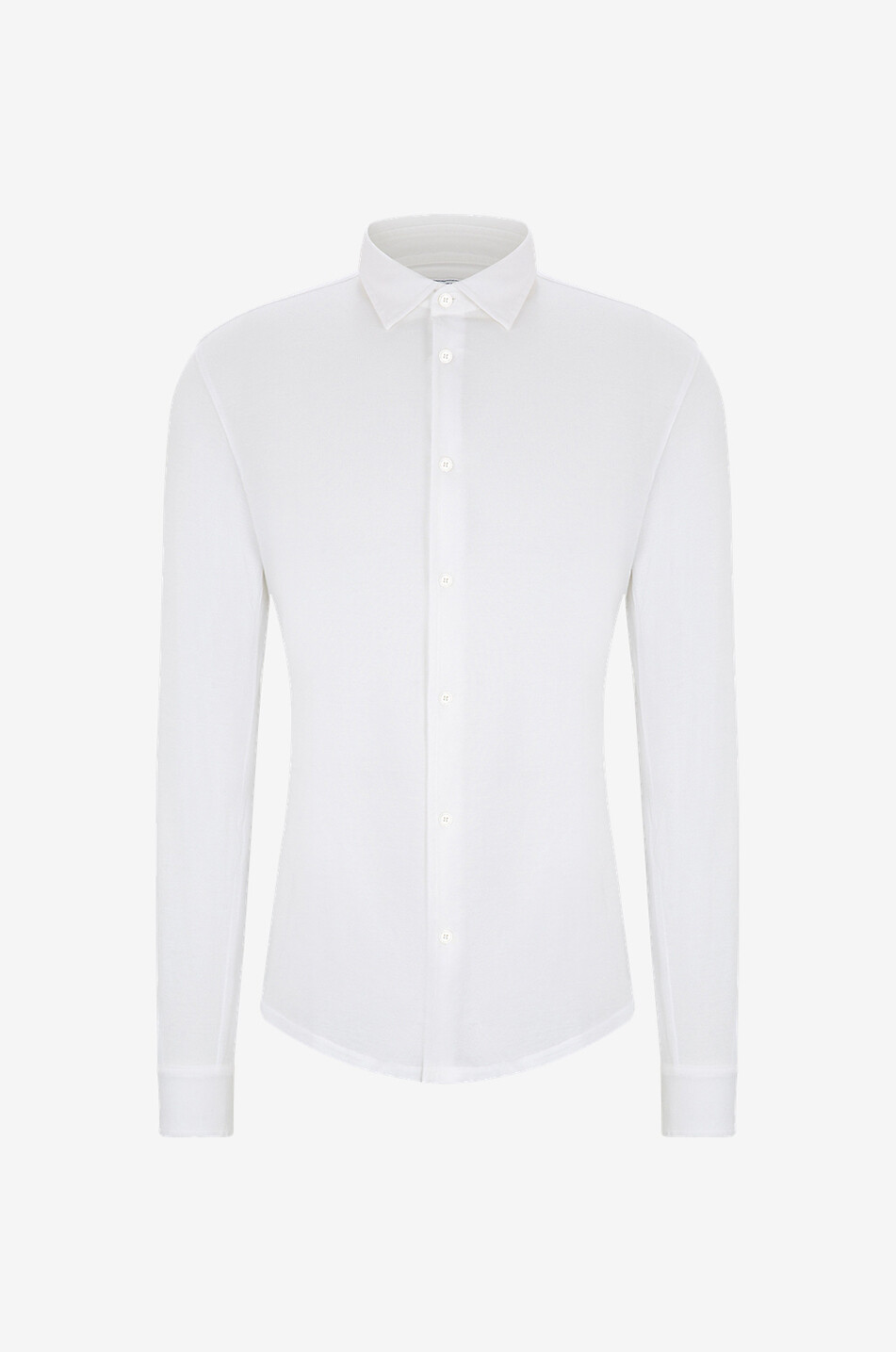 FEDELI Robert cotton piqué shirt Men WHITE 1