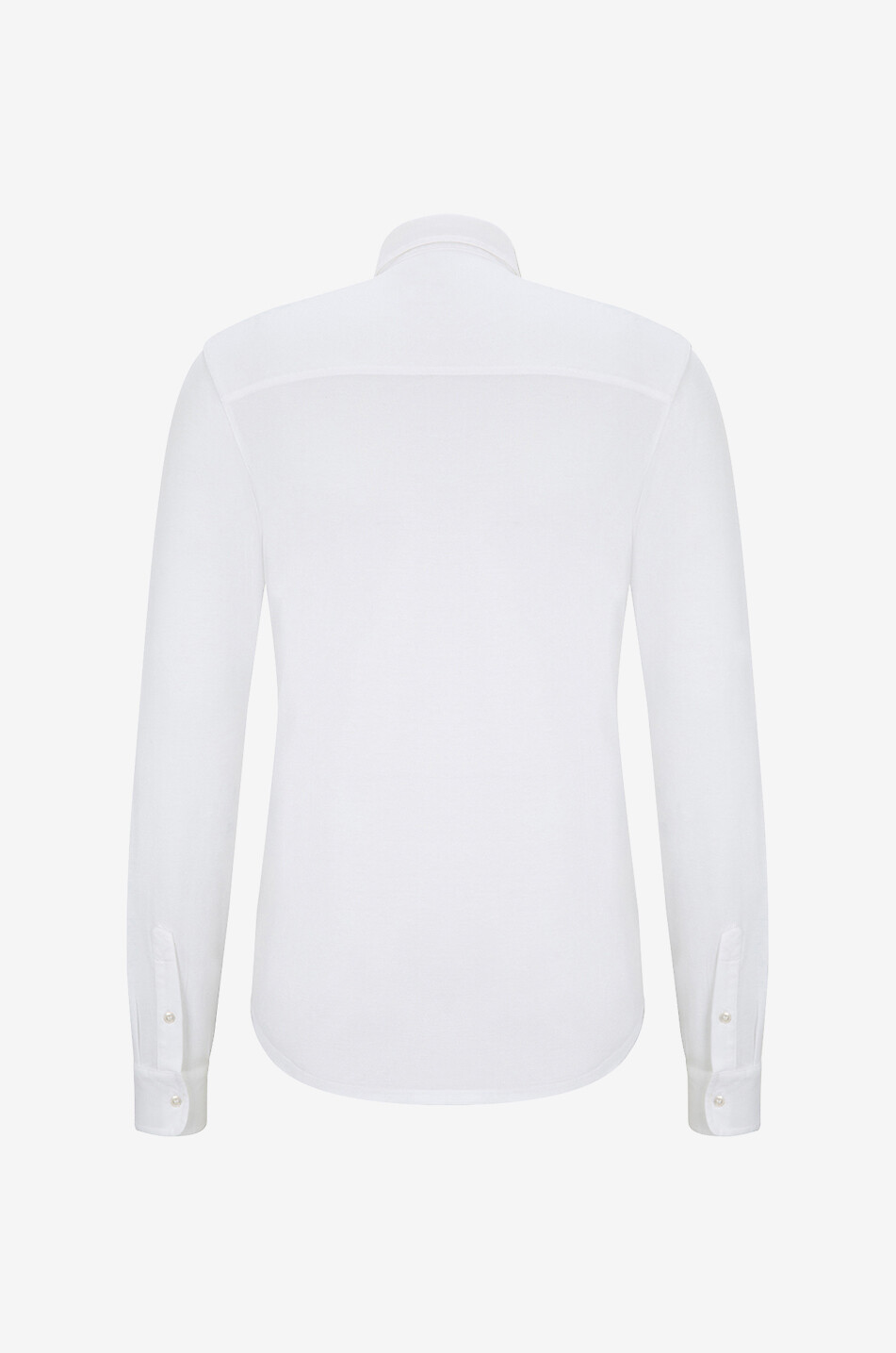 FEDELI Robert cotton piqué shirt Men WHITE 2
