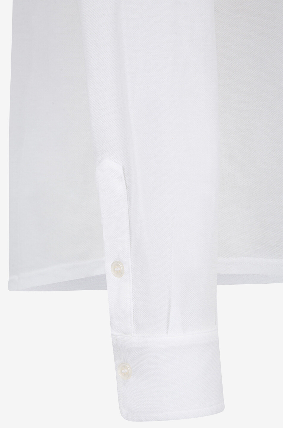 FEDELI Robert cotton piqué shirt Men WHITE 3