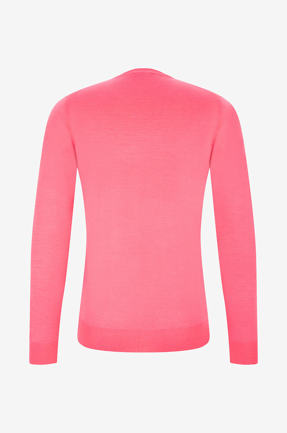 FEDELI Pull à col rond en cachemire et soie Argentina Homme ROSE MOYEN 2