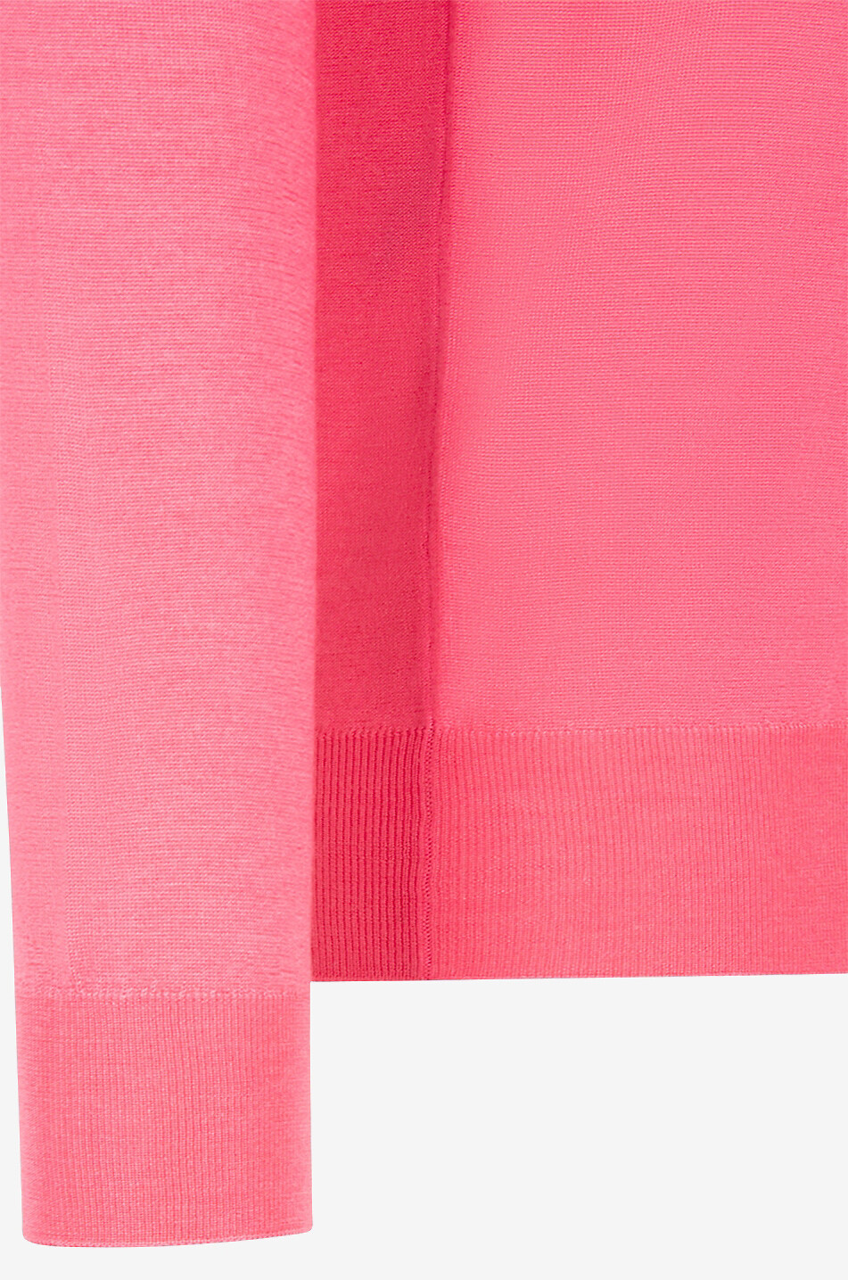 FEDELI Pull à col rond en cachemire et soie Argentina Homme ROSE MOYEN 3