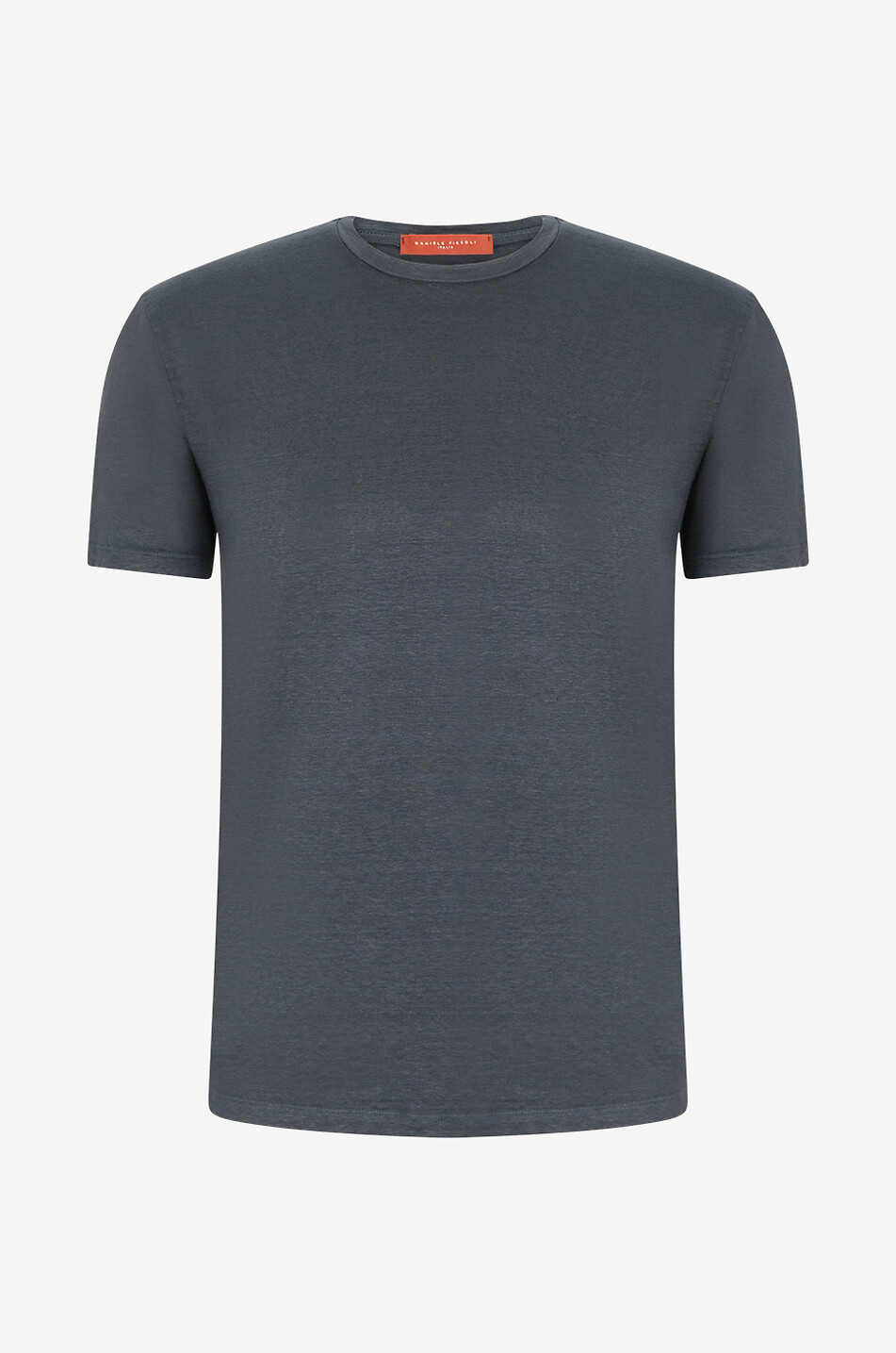 Linen stretch short-sleeved T-shirt