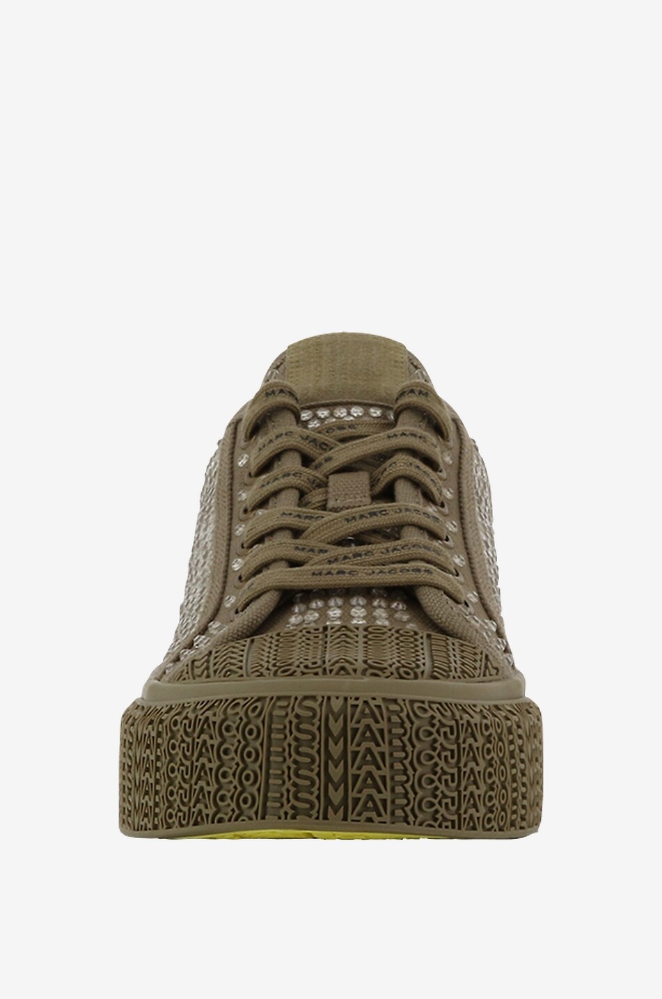 MARC JACOBS The Crystal Canvas low-top sneakers Women DARK GREEN 2