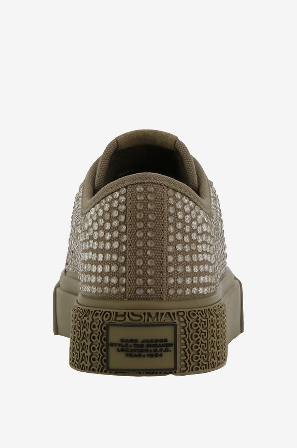 MARC JACOBS The Crystal Canvas low-top sneakers Women DARK GREEN 6